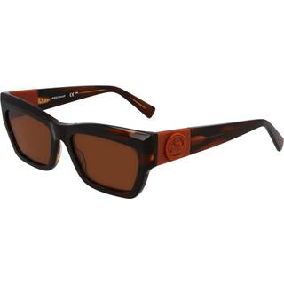 LONGCHAMP Kvinde LO763S 211 Solbriller Acetat Brun Firkantet Normal