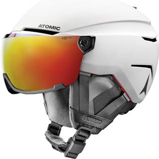 Atomic Savor Amid Visor HD, skihjelm med visir, hvid