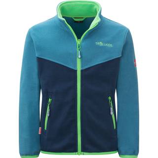 Trollkids Kids Oppdal Jacket XT Fleecejakke Børn størrelse 116 farve blå