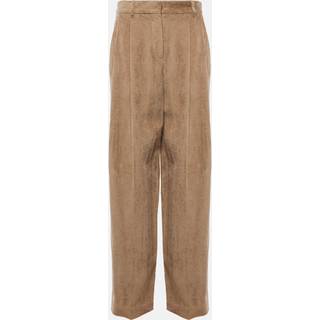 Brunello Cucinelli Cotton corduroy wide-leg pants - brown - M