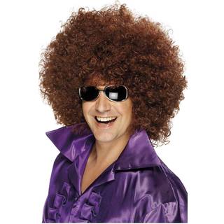 Mega-Afro Perücke braun