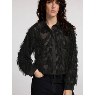 Slfmyline Ls Fluffy Cropped Sh
