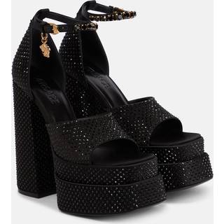 Versace Medusa Aevitas embellished platform sandals - black - EU 41