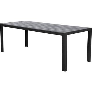 Fall havebord, 205 cm sort/grå.