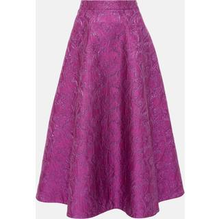 Valentino Floral brocade midi skirt - purple - S