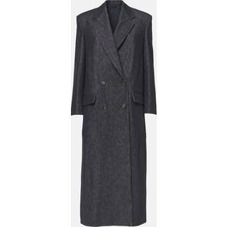 Brunello Cucinelli Double-breasted cotton overcoat - blue - XL