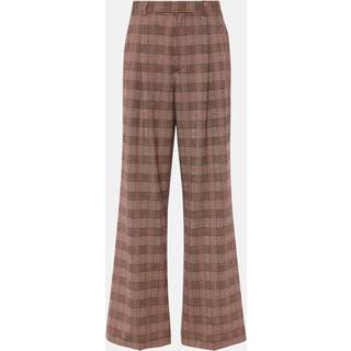 Etro Checked high-rise wide-leg pants - multicoloured - M