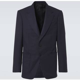 Tom Ford Wool, mohair, and silk suit jacket - blue - EU 48