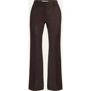 Gabriela Hearst Rhein high-rise silk flared pants - brown - M