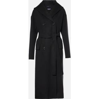 &#39;S Max Mara Favola wool wrap coat - black - L