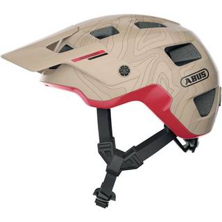 ABUS Hjelm MoDrop i Dusky Camel L - Multi-Shell In-Mold, Justerbar TriVider-rem, QUIN Ready, GoggFit