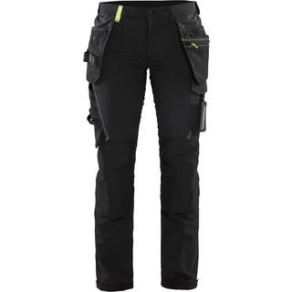 Blåkläder 7192 Dame Håndværker Buks 4-vejs stretch / Dame Håndværker Arbejdsbuks 4-vejs stretch - C46 - Sort/High Vis Gul