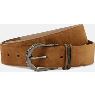 Brunello Cucinelli Monili suede belt - brown - 80CM