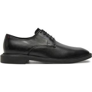 Leather Derby shoes with embossed logo