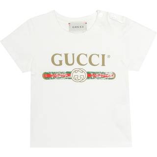 Gucci Kids Baby Printed cotton T-shirt - white - M 36