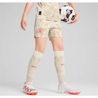 Puma Manchester City 24/25 Goalkeeper Shorts Youth, White, Size 7-8Y, Clothing - Putty - 7-8Y