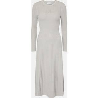 Veronica Beard Nami knitted lamÃ© midi dress - silver - M