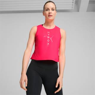 Women&#39;s Puma x HYROX CLOUDSPUN Tank, Pink, Size XL, Clothing - Sunset Glow - XL