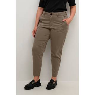 Kaffe Curve Kcleana Chino 7/8 Pants Bukser 10581546 Major Brown (46)