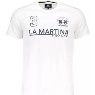 La Martina White Cotton Men T-Shirt