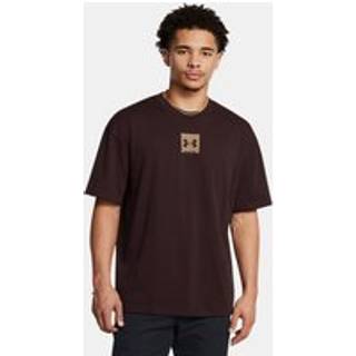 Under Armour Heavyweight SM Box Men's Short Oversized Sleeve Brown Obsidian / Coyote S