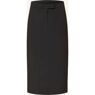 Relaxed Midi Pencil Skirt - Black - 34