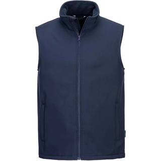 Print & Promo softshell vest (2 Lags) - Marine (Størrelse: 4XL)