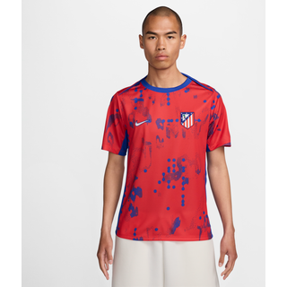 Kortærmet Atlético Madrid Academy Pro-Nike Dri-FIT-opvarmningsfodboldtrøje til mænd - rød - S