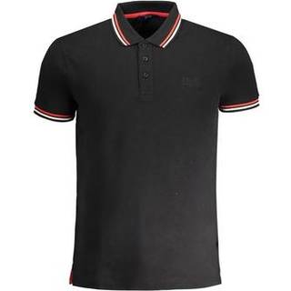 Cavalli Class Black Cotton Polo Shirt