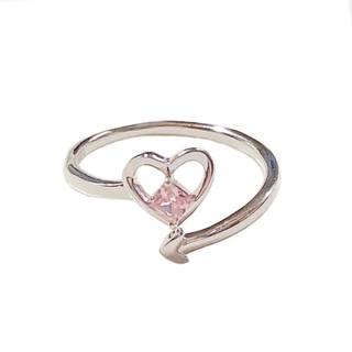 INF Rhinestone Ring Hjerte MultiColor