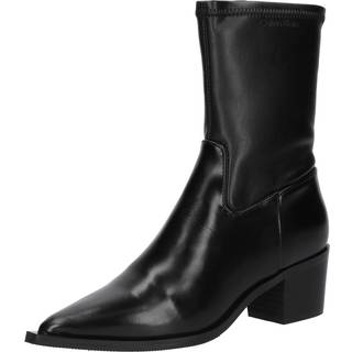 Leather Stretch Cowboy Boots - Black - EU 40