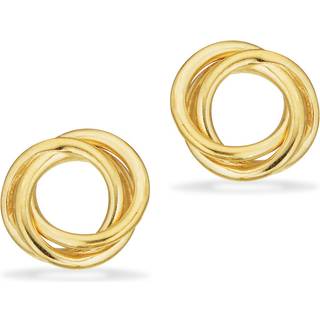 Scrouples - 8kt. guld ørestikker med snoning - 123933