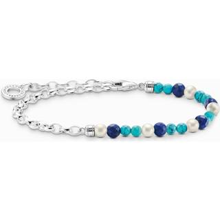 Thomas Sabo A2100-056-7 Charm-Armband Perlen und Blaue Beads