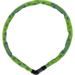 Kædelås med kode / kombinationslås ABUS Steel-O-Chain 4804C, 75 cm, Ø4 mm, Lime Symbols