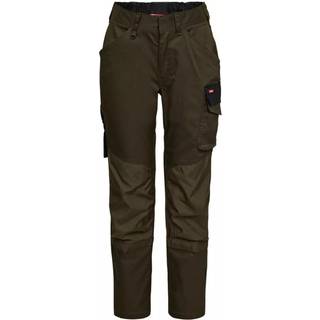 ENGEL Galaxy dame arbejdsbukser med stræk Forest Green/Sort 2816-255 42