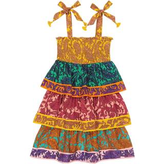 Zimmermann Kids Tiggy tiered paisley cotton dress - multicoloured - Y 12