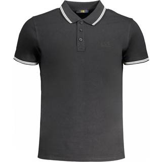 Cavalli Class Black Cotton Polo Shirt