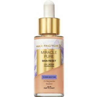 Max Factor Miracle Pure 2in1 Skin Reset Serum Foundation 30-40 Fair to Light