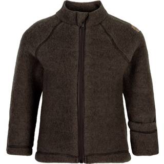 Mikk-line Mørkebrun Melange Cardigan/jakke Merinould