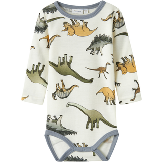 Name It - Nbmwillitus Wool Ls Body - 4473004 Snow White Aop