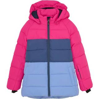 Color Kids Kid's Ski Jacket Colorblock Quilt Syntetisk jakke Børn størrelse 152 farve pink/blå