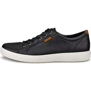 ECCO Soft 7 M - Sneakers i læder til herrer - Sort - Size: 40 (UK 6.5-7)