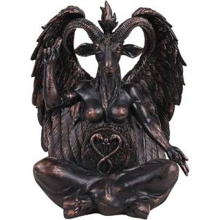 Pacific Giftware Stor siddende Baphomet Lucifer Satanic Demon Goat of Mendes Pagan Statue 16 tommer
