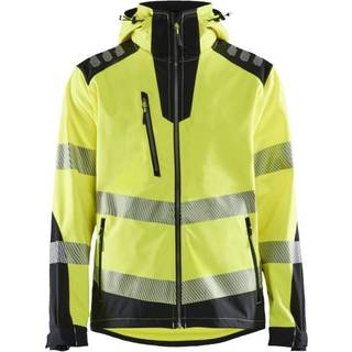 Blåkläder 449125133399XL Softshelljakke Høj synlighed gul/sort Stl XL