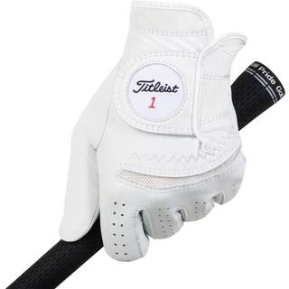 Titleist Perma Soft Cadet Læder Herre Golfhandske - Pearl - Venstre - Str. L