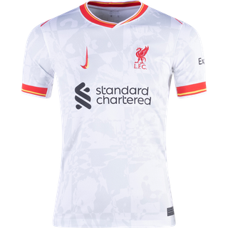 Liverpool FC 2024/25 Stadium Third Nike Dri-FIT Replica-fodboldtrøje til større børn - hvid