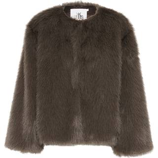 Karen By Simonsen Kbserenity Fur Jacket Jakker 10105337 Chocolate Chip (XS/S)