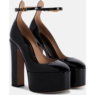 Valentino Garavani Tan-Go 155 leather platform pumps - black - EU 41.5