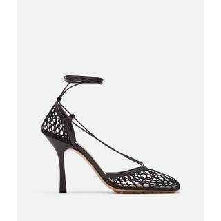 Bottega Veneta Stretch leather-trimmed mesh pumps - black - EU 40