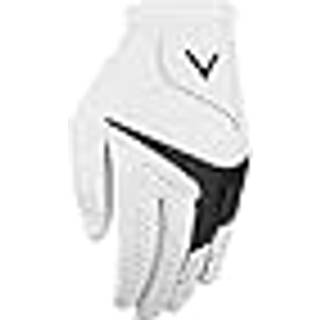 Callaway Golf Weather Spann Premium Synthetic Golf Glove (White Single Standard Lille båret på venstre hånd)